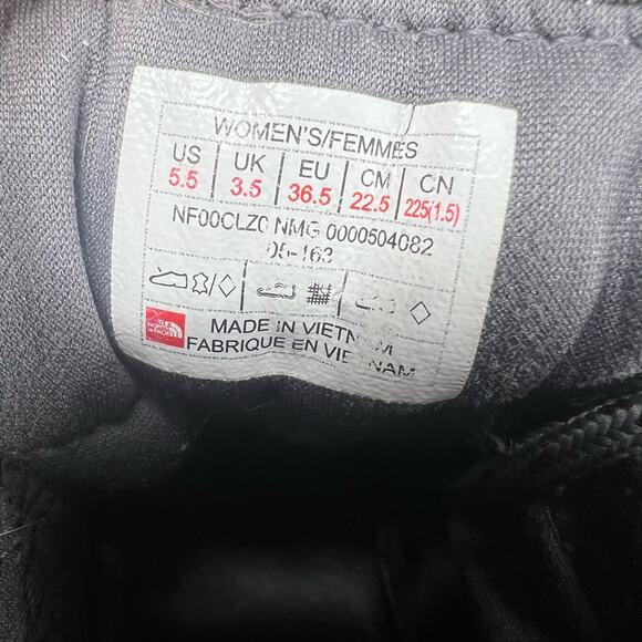 The North Face Gray Suede Leather Ankle Boots‎ Womens Hiking Casual Shoes - Picture 8 of 8